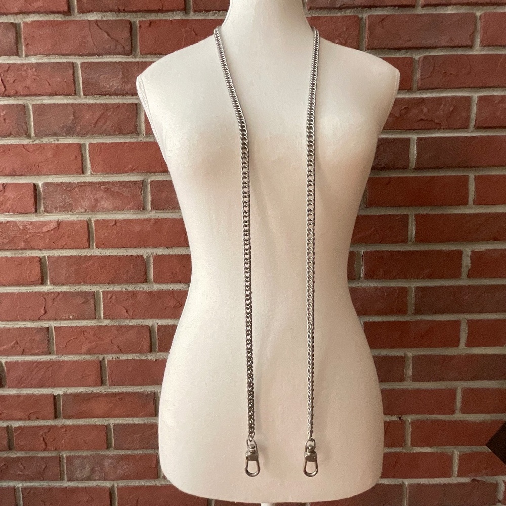 Replacement Silver Chain Crossbody Strap L;54” NWOT